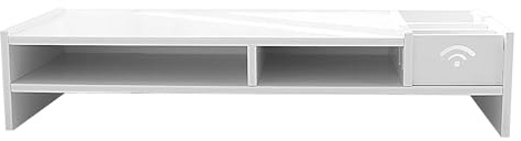 Générique Support D'écran De Bureau À 3 Niveaux avec Rangement pour Clavier Et Souris, Organisateur D'Espace avec Gestion des Câbles, Plateforme Surélevée pour Moniteur PC Et Ordinateur Portable