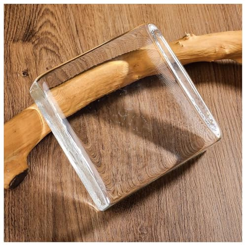 Mattoni di vetro architettonici 15x15x5 cm Blocco di vetro trasparente 1 pezzo for pareti divisorie Decorazione(Clear-b)