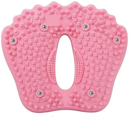 Akupressurmatta hushålls-fotmassagedyna, akupressurpunktmatta, halkfri stenkontroll för avkoppling (rosa)