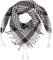LOVARZI Pañuelo palestino Negro Blanco para hombre y mujer - Bufanda para mujer - Foulards hombre