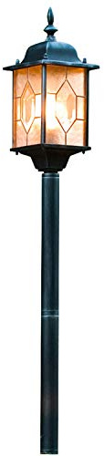 Konstsmide Milano 7245 Wegeleuchte (B: 16cm T: 16cm H: 105cm, 1x75W, IP43) schwarz/silber