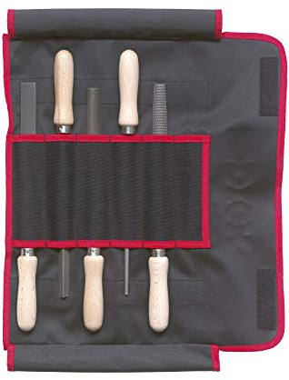 F. DICK Feilen, Raspel -Satz 5tlg. 200 mm (Feile, Raspel für allgemeine Arbeiten, Hieb 2, Holz, Stahl, Eisen, NE-Metall) 1304200-2K