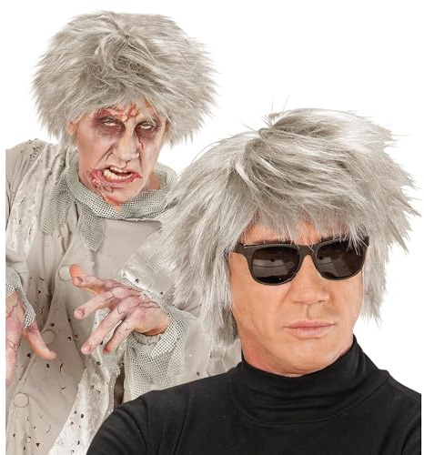 W WIDMANN MILANO Party Fashion - Peluca de zombi Andy | Peluca de terror, accesorios, complementos de disfraz para Halloween, Carnaval y fiestas temáticas