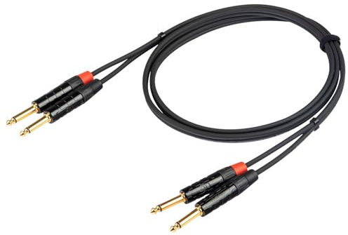 PROEL CHLP315LU5 - Cavo audio professionale STEREO con connessioni 2 x jack Mono 6.3mm a 2 x jack Mono 6.3mm (5mt)