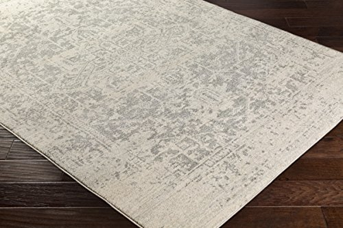 Livabliss Syracusa Alfombra Vintage Oriental - Alfombra Salon, Habitacion, Pasillo o Dormitorio, Estilo Tradicional Bohemio, Natural, Facil de Limpiar, Alfombras Grande 200x274cm, Gris y Beige