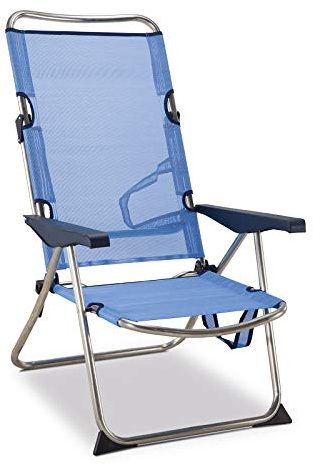 Solenny Klappstuhl 90x64x15 cm blau