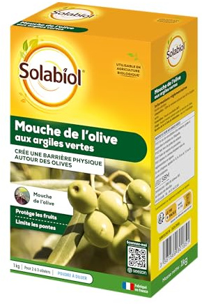 SOLABIOL SOMOUCH01N Mouche De L'olive Aux Argiles Vertes 1 Kg