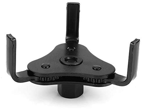 Clé à Filtre à Huile Diamètre 53 mm-108 mm, Araignée de Filtre Amovible à 3 Bras, Outil Universel de Filtre à Huile de Voiture, Outil de Filtre à Huile pour Clé à Filtre à Huile (Noir)