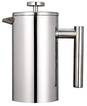XIXIDIAN Pot de Presse française, Presse à café isolée en Acier Inoxydable 304, Machine à thé isolé, cafetière de Plongeur en Acier Inoxydable (Size : 350ml)