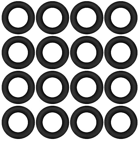 EMSea 100PCS O-Rings for Broadhead Archery Arrowhead Rubber Bands Replacement Arrow Tip Grommet OD 5mm ID 3mm Diameter 1mm Black