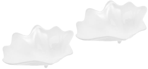 BESTonZON 2 Pièces Assiette Céramique Décorative pour Fruits Et Plats Froids - Vaisselle Ménagère pour Service De Table - Assiettes À Dîner Snacks Design Élégant