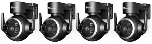 Ctronics Überwachungskamera Aussen WLAN, Automatischer Verfolgung, 1080P IP Kamera Outdoor mit 30m Farb-Nachtsicht, PC-Fernsteuerung, 24/7 Cloud/NVR/NAS, Humanoide Erkennung (4)