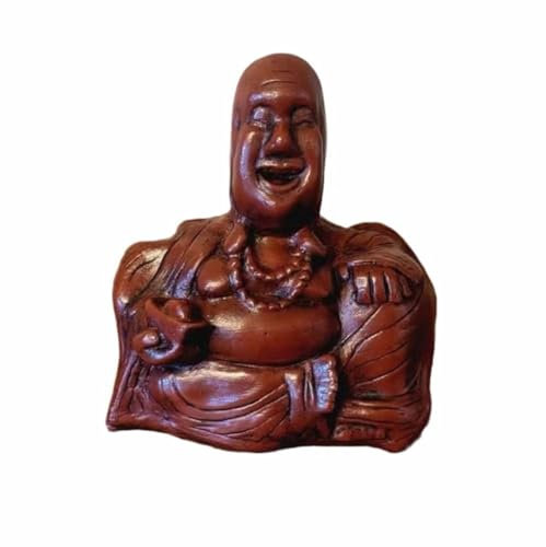 LIANGERMAO Buddha Flippt, Harzig Buddha Figur, Unerwartete rückseite, Handgefertigte Buddha-Statue, Buddha deko, Laughing Buddha Statue, Niedliches, lustiges, einzigartiges Geschenk für Freunde!