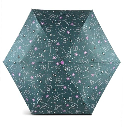 RADLEY London Mini Telescope Umbrella Catch a Falling Star in Verdigris Green