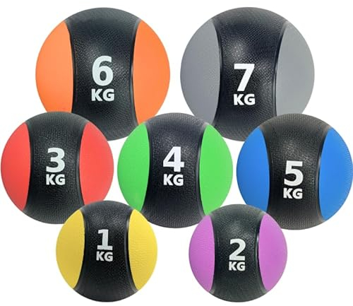 ATC Handels GmbH Medizinball in verschiendenen Gewichten - von 1 kg - 7 kg - Vielseitiges Kraft- und Koordinationstraining für maximale Fitness (1 kg)