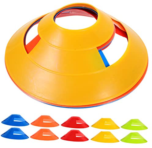 Abaodam 25stücke Fußball Trainingskegel Vielseitige Markierungshütchen Für Sportaktivitäten Sichtbar Gras Und Anderen Oberflächen Für Fußball Und Basketballtraining
