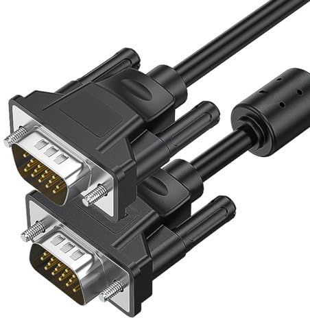 Câble VGA, Haute Résolution, Anneau Magnétique, 2 M, 6,6 Pieds, Scénarios D'applications Multiples, pour Ordinateur Portable,
