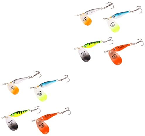 VANZACK 8 STK Rotations-Pailletten-köder Schwimmende Angelköder Fisch Köder Künstliche Angelköder Angelhaken Für Hüte Angelhaken Angelhaken Köder Zum Angeln Ausrüstung Angelhaken