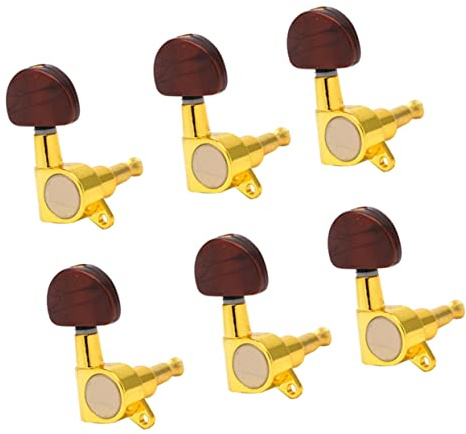 VICASKY 6stücke Austauschbare Oval-gitarrenmechaniken Gitarre Und Holz-gitarre Rechts Hochwertige Stimmmechaniken Für Optimale Klangqualität Und Langlebigkeit