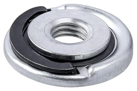 M14 - Dado a flangia per smerigliatrice angolare, M14, dado di bloccaggio per smerigliatrice angolare, dado di bloccaggio di ricambio portatile, dado per mola