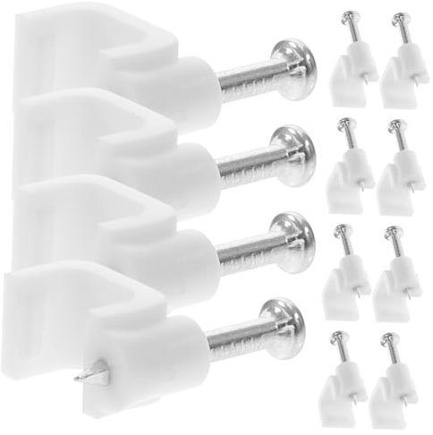 GAROZATION 500stücke Kabelclips Kabelhalter Mit Nägeln Für Kabelmanagement Wandbefestigung Kabelklemmen Für Usb Tv-kabel Langlebig Und Altersbeständig