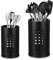 Porte-ustensiles de cuisine, 2 Pièces Panier d’ustensiles de Cuisine en Acier Inoxydable, Pot à Ustensiles de Cuisine, Range Ustensiles Cuisine 2 Tailles, pour Fourchette Baguettes Cuillère