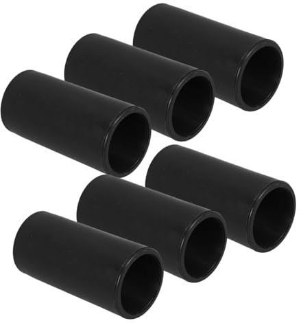 MUCKLILY 6pcs Cleaning Tool Telescopic Mop Handle Plastic Middle Cover Roller Rod Sleeve for Broom Handle Extension Pole