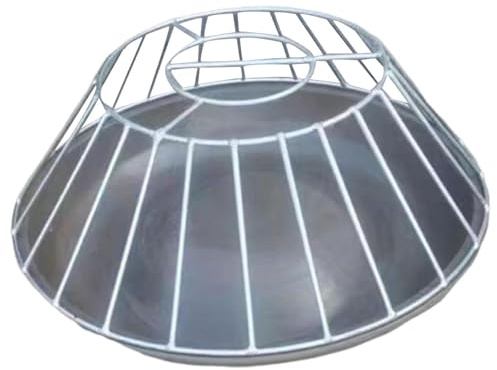 KESOTO Chicken Feeder, Poultry Feed Bucket, Feed Bowl, Bird Bucket, Feeder for Geese, Hens, Quails, 25 Holes