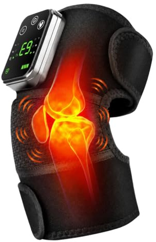 GartWerk Knee Massager, Heated Knee Brace Support with Massage, 4000mAh Cordless Heated Knee Brace Wrap with 3 Heated and 3 Vibration for Brace/Elbow/Shoulder Relax, Joint Stiff/Muscle Strain