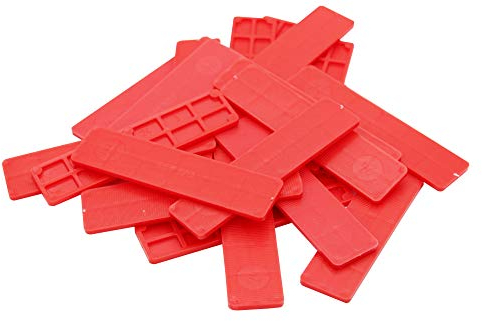 SILISTO Lot de 1000 cales de vitrage en plastique 100 x 30 x 3 mm – Les entretoises en plastique conviennent comme : cales de roue, entretoises, plaquettes de compensation, cales de verre ou cales de