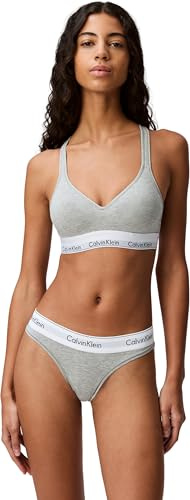 Calvin Klein dam Sträng Modern Cotton - Thong, Grå (grå ljung 020), L