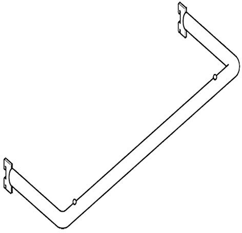 Tegometall Konfektionsrahmen verchromt, Ovalrohr 100x35 1 Stück