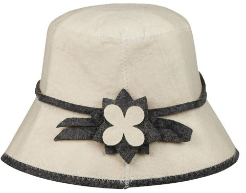 Cappello da sauna da donna in feltro (berretto in feltro, cappello da sauna) donna