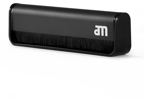 AM Record Cleaner Brush, Ultra Fine Carbon Fibre, Record Anti-Static for Music Lovers, Lifts Dust & Reduces Friction, Record Cleaning Must Have