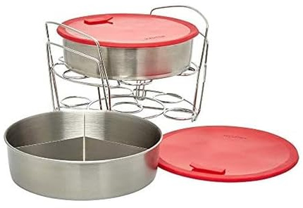 Instant Pot Official Cook/Bake Set, 8-Piece, Compatible with 6-Quart and 8-Quart cookers, Red