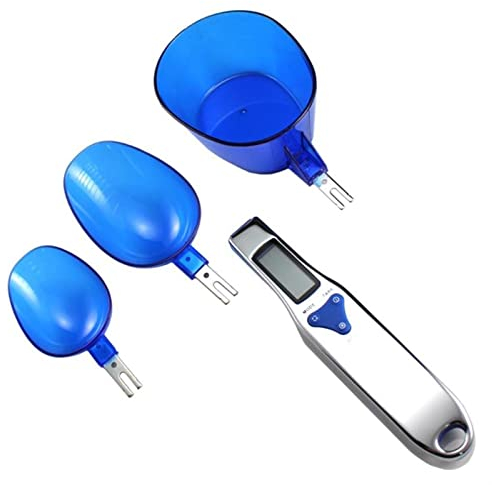 Cuillère à mesurer la cuillère à l'échelle numérique LCD Afficher la cuillère de cuisine Échelle 500g / 0,1G Échelles de cuillère électroniques avec 3 cuillères de pesage détachables