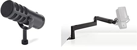 Samson Technologies Q9U - XLR/USB Dynamic Broadcast Microphone & Elgato Wave Mic Arm LP - Premium Low Profile Microphone Arm with Cable Management Channels, Desk Clamp