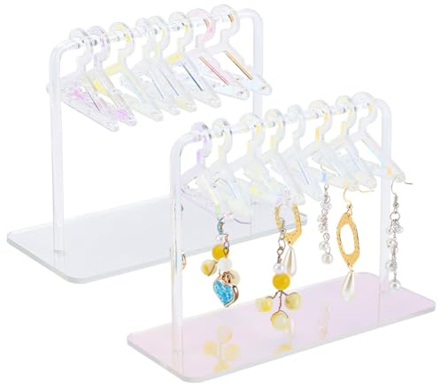 PH PandaHall 32 Loch Ohrring Aufhängerständer Acryl Ohrringhalter Rack Mit Mini Aufhängern Ohrring Ohrstecker Display Organizer Für Einzelhandelsshows Persönliches Clear ab