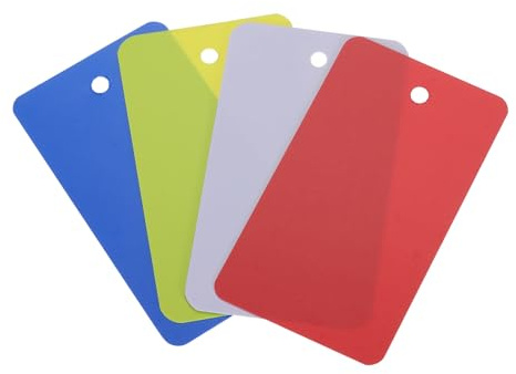 QUARKZMAN Vattentäta plasttransportetiketter med ihåliga öglor, produktidentifieringsetiketter, märkning av ventiler, utomhusmärkning, 4 x 7 cm/1,57 x 2,76 tum, Pz150 flerfärgade