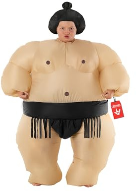 Morph Inflatable Sumo Wrestler Costume for Kids, Inflatable Black Sumo Wrestling Suits For Kids, Boys Halloween Costume