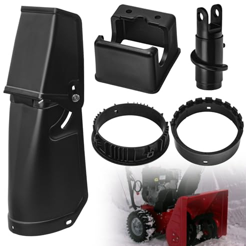 762222MA Chute Assembly & 585196MA Chute Rotater Wormgear & 585195MA Worm Bracket & 585193MA 337227MA Retainer Ring Compatible with B&S Murray Craftsman Snow Throwers