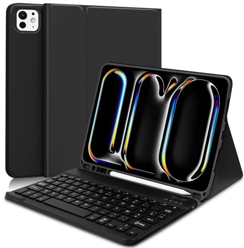 AGARELE Funda con teclado para iPad 11 Pro (M4)