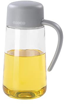 GFHTRELY Bouteilles D'huile Bouteille d'huile d'olive Bouteille d'huile de Verre Cuisine Huile de Cuisson et Bouteille de vinaigre réutilisable Bouteille d'huile coulée lécythe(D)