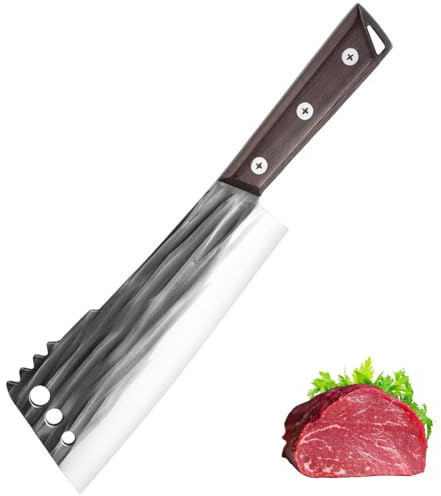 Doklasu Cooking Chef Couteau japonais forgé à la main professionnellement couteau à découper les os Full Tang High Carbon Steel couteau de cuisine à découper