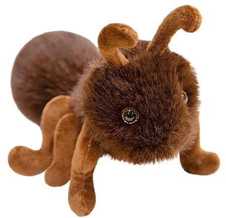 AQCQDQ Gefüllter Ameisenplüsch, Tier Ameise Kuscheltier, Ameise Plüschtier, Süße Ameisen Stofftier Plüschpuppe, Ameisen Plüsch für Kinder und Kuscheltierliebhaber Geschenk (25 cm,Braun)