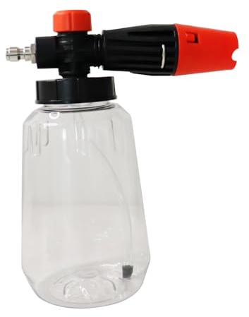 Fonowx Spruzzatore a Pompa schiumogena Portatile a Pressione Manuale da 1 l per Il Lavaggio di finestre di Auto, Giardini e, Chiaro