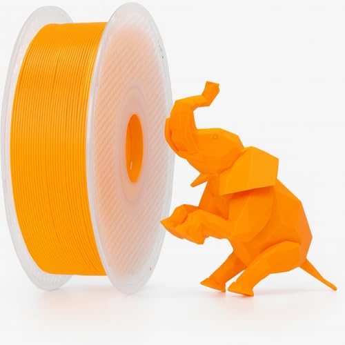 Bambu Lab - Filamento per Stampante 3D, PLA Basic 1,75 mm, Diametro Preciso +/- 0,03 mm, Stampa Rapida RFID PLA, Materiale di Stampa 3D, Filamento Con Bobina, 1000 Grammi, Arancione Zucca
