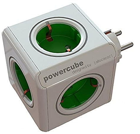 Allocacoc 1100GN/DEORPC Power Cube Original, 16 W, Verde, estandar