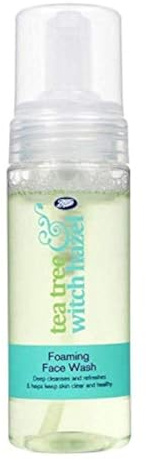 Boots Tea Tree and Witch Hazel Foaming Face Wash 150ml - Helps Keep Skin Clear and Healthy by Boots Tea Tree and Witch Hazel