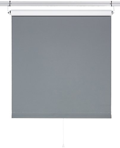 sunlines HWA10190 Springrollo Verdunklung, Stoff, grau/weiß, 62 x 180 cm